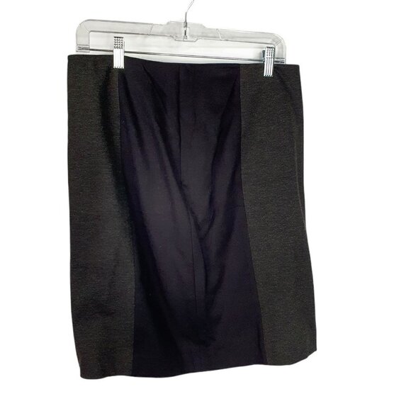 Halogen Gray Black Stretch Ponte Knit Pencil Skirt - Picture 1 of 5